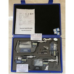 Digital Micrometer 0-25mm 25-50mm 50-75mm 75-100mm Syntek - 4pcs Set